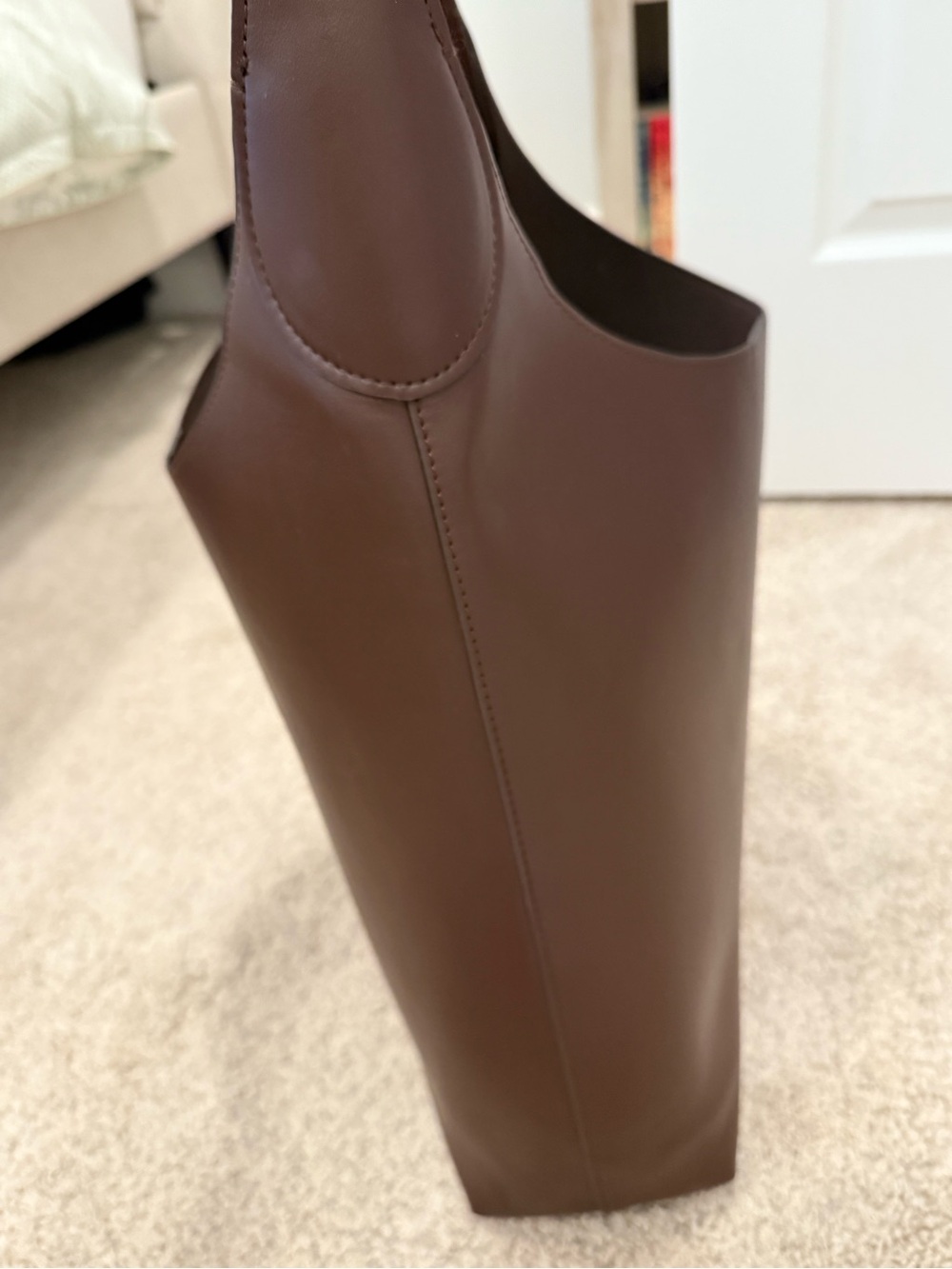 Coach Brooklyn Shoulder Bag 39 / Brass / Maple Dark Brown Leather Hobo - Picture 8 of 10